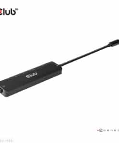 CLUB3D USB Gen1 Type-C, 6-in-1 Hub with HDMI 8K30Hz, 2xUSB Type-A, RJ45 and 2xUSB Type-C, Data and PD charging 100 watt - Afbeelding 2