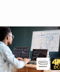 ATEN 2-Port 4K DisplayPort USB-C KVM Dock Switch met stroomdoorvoer - Afbeelding 4