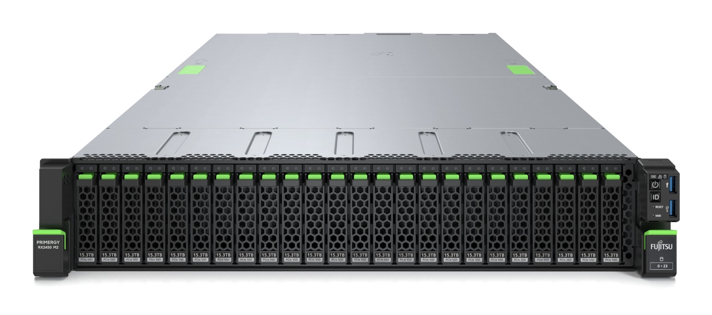 Fujitsu PRIMERGY RX2450 M2 server 0 GB Rack (2U) AMD EPYC 9354 3,25 GHz 32 GB DDR5-SDRAM 900 W