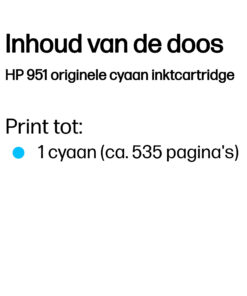 HP 951 originele cyaan inktcartridge - Afbeelding 2