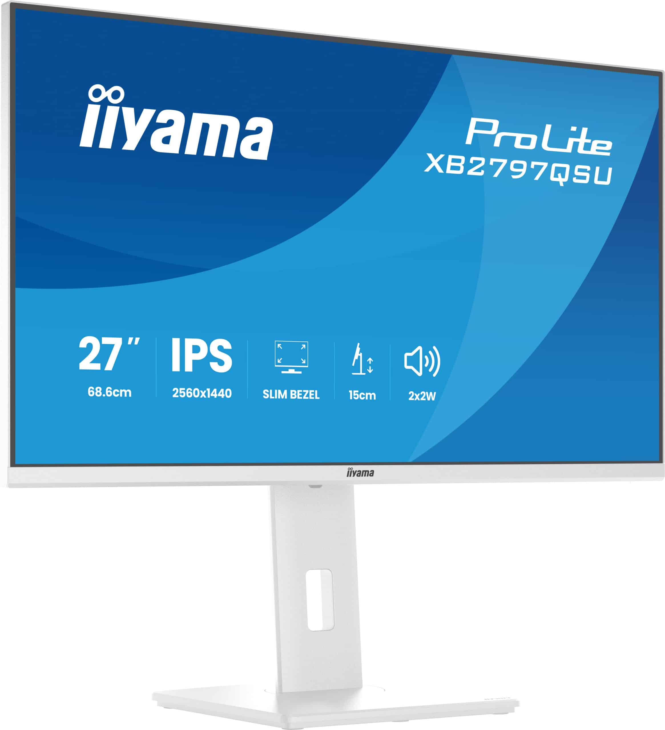iiyama ProLite XB2797QSU-W1 computer monitor 68,6 cm (27") 2560 x 1440 Pixels Quad HD LED Wit - Afbeelding 7