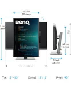 BenQ RD240Q computer monitor 61,2 cm (24.1") 2560 x 1600 Pixels WQXGA LCD Zwart - Afbeelding 5