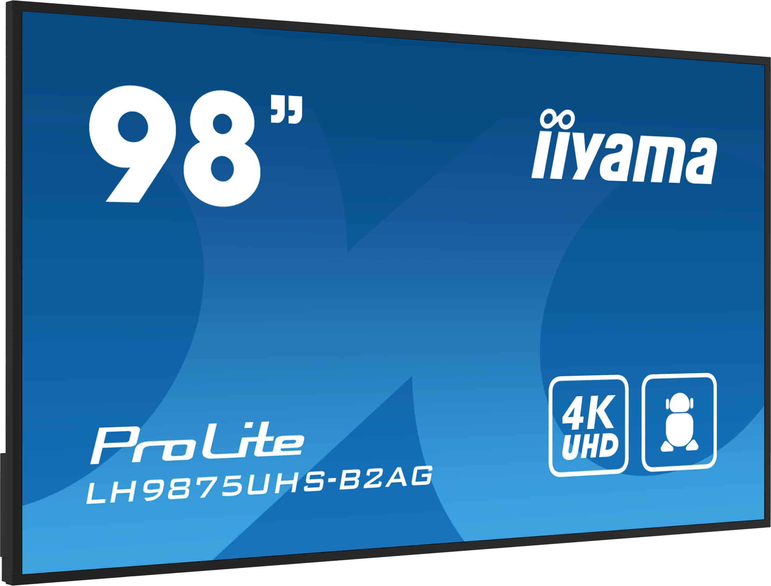 iiyama LH9875UHS-B2AG beeldkrant Digitale signage flatscreen 2,48 m (97.5") LED Wifi 500 cd/m² 4K Ultra HD Zwart Type processor Android 11 24/7 - Afbeelding 4