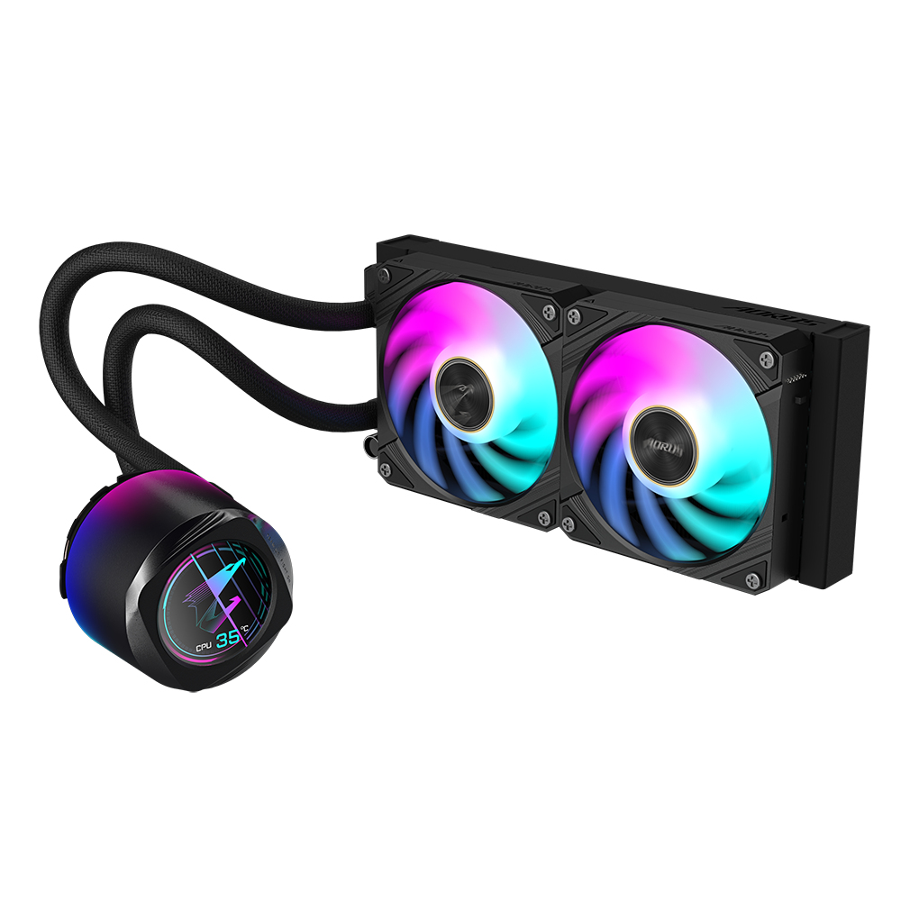 GIGABYTE AORUS WATERFORCE X II 240 Processor Alles-in-één vloeistofkoeler 12 cm Zwart - Afbeelding 2