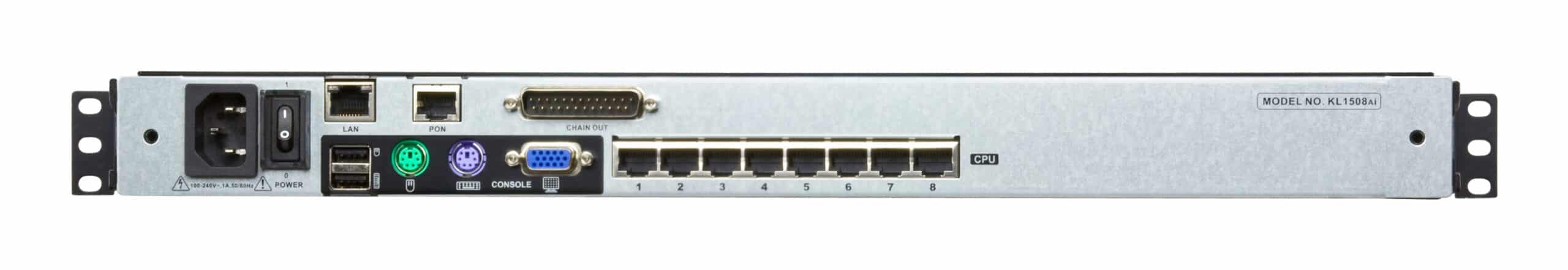 ATEN KL1508AIM rack console 43,2 cm (17") 1280 x 1024 Pixels Metaal Zwart 1U - Afbeelding 3