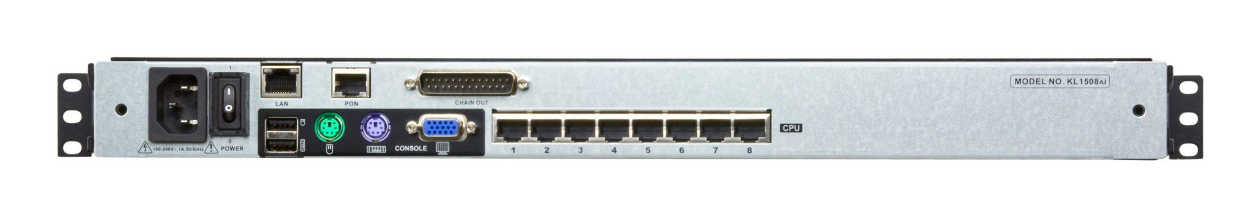 ATEN KL1508AiM rack console 43,2 cm (17") 1280 x 1024 Pixels Metaal Zwart 1U - Afbeelding 3