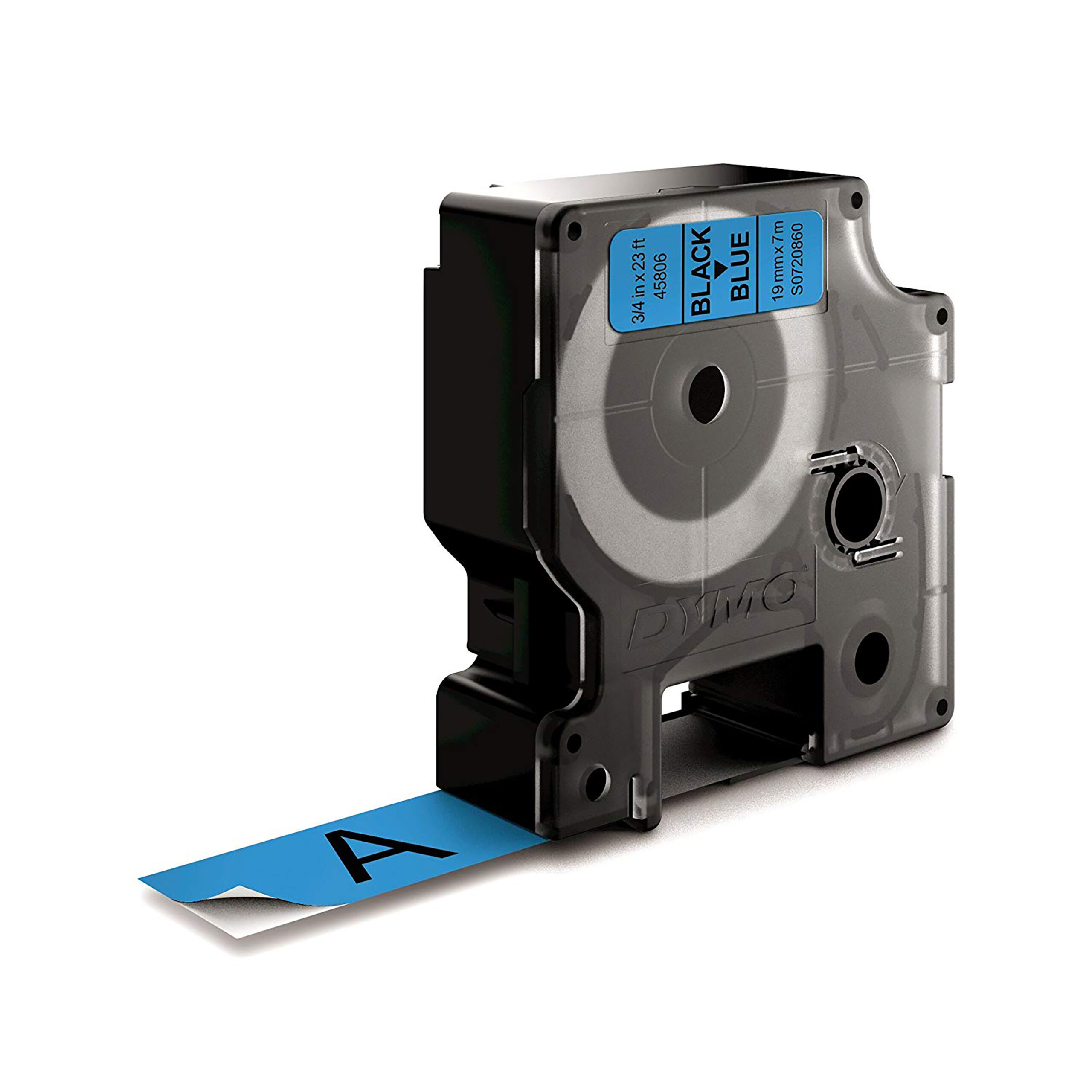 DYMO originele D1 labels | Zwarte Tekst op Blauw Label | 19 mm x 7 m | zelfklevende etiketten voor de LabelManager labelprinter | gemaakt in Europa - Afbeelding 4