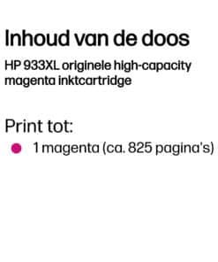 HP 933XL originele high-capacity magenta inktcartridge - Afbeelding 2