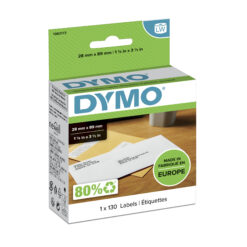 DYMO originele grote LabelWriter adreslabels voor retouren | 28 mm x 89 mm | 130 zelfklevende etiketten | Geschikt voor de LabelWriter labelprinters | Gemaakt in Europa