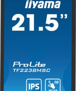 iiyama TF2238MSC-B1 computer monitor 53,3 cm (21") 1920 x 1080 Pixels Full HD LED Touchscreen Zwart - Afbeelding 3