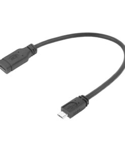 ACT USB Type-C female naar USB micro B 2.0 male adapterkabel 0,2m