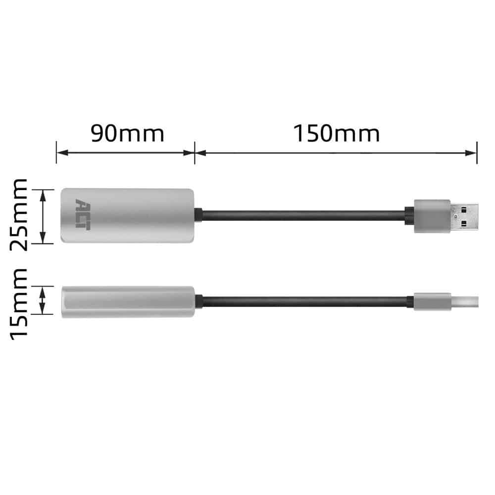 ACT Gigabit netwerkadapter, USB 3.2 Gen1 - Afbeelding 5