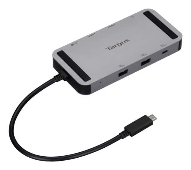 Targus DOCK429GL laptop dock & poortreplicator Bedraad USB4 Zilver