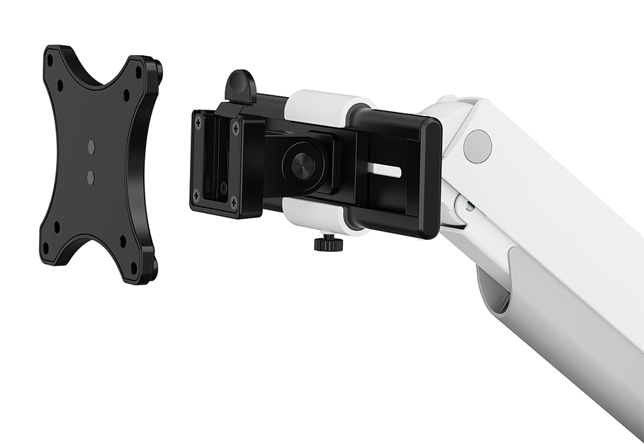 Neomounts DS65S-950WH2 Desk monitor arm, Clamp/Grommet, 24" - 34", Height adjustme - Afbeelding 4