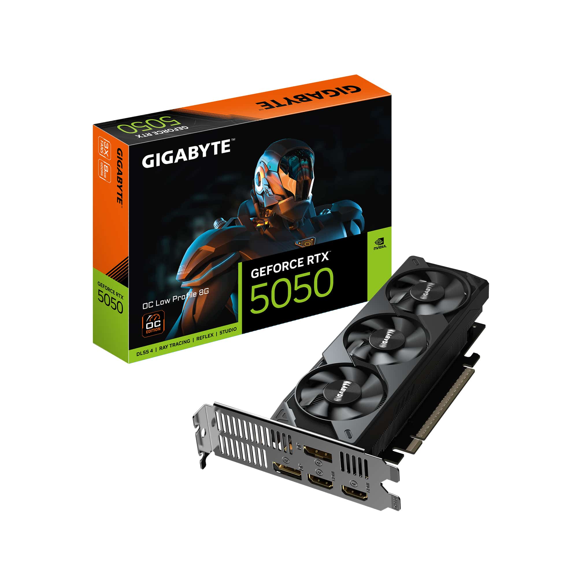 GIGABYTE GeForce RTX 5050 OC Low Profile 8G Grafische Kaart
