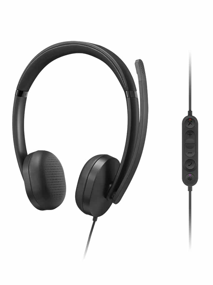 Lenovo VoIP Headset 5000 Bedraad Hoofdband Kantoor/callcenter USB Type-C Zwart - Afbeelding 5