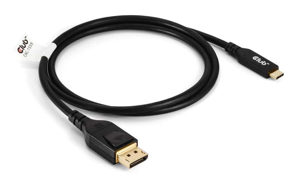 CLUB3D USB Type-C Cable to DP 2.1 Bi-Directional VESA DP80 Certified Cable M/M 1m/3.28ft - Afbeelding 6