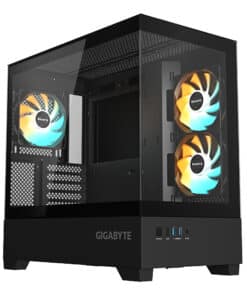 GIGABYTE C201 PANORAMIC Midi Tower Zwart