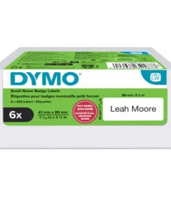 DYMO originele LabelWriter kleine naambadgelabels | 41 mm x 89 mm | Zelfklevend | 6 met elk 300 labels (1.800 zelfklevende etiketten) | voor de LabelWriter labelprinters | Gemaakt in Europa - Afbeelding 8