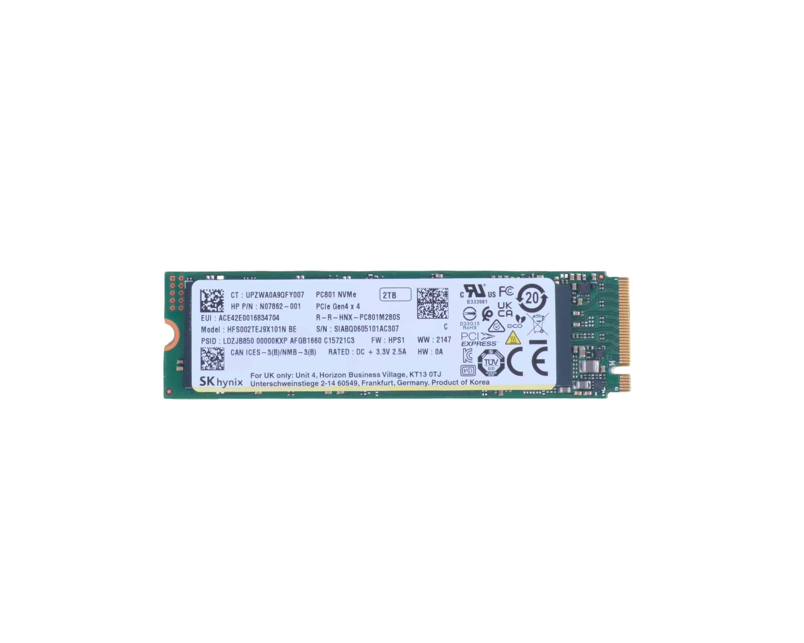 HP 2 TB PCIe-4x4 SSD