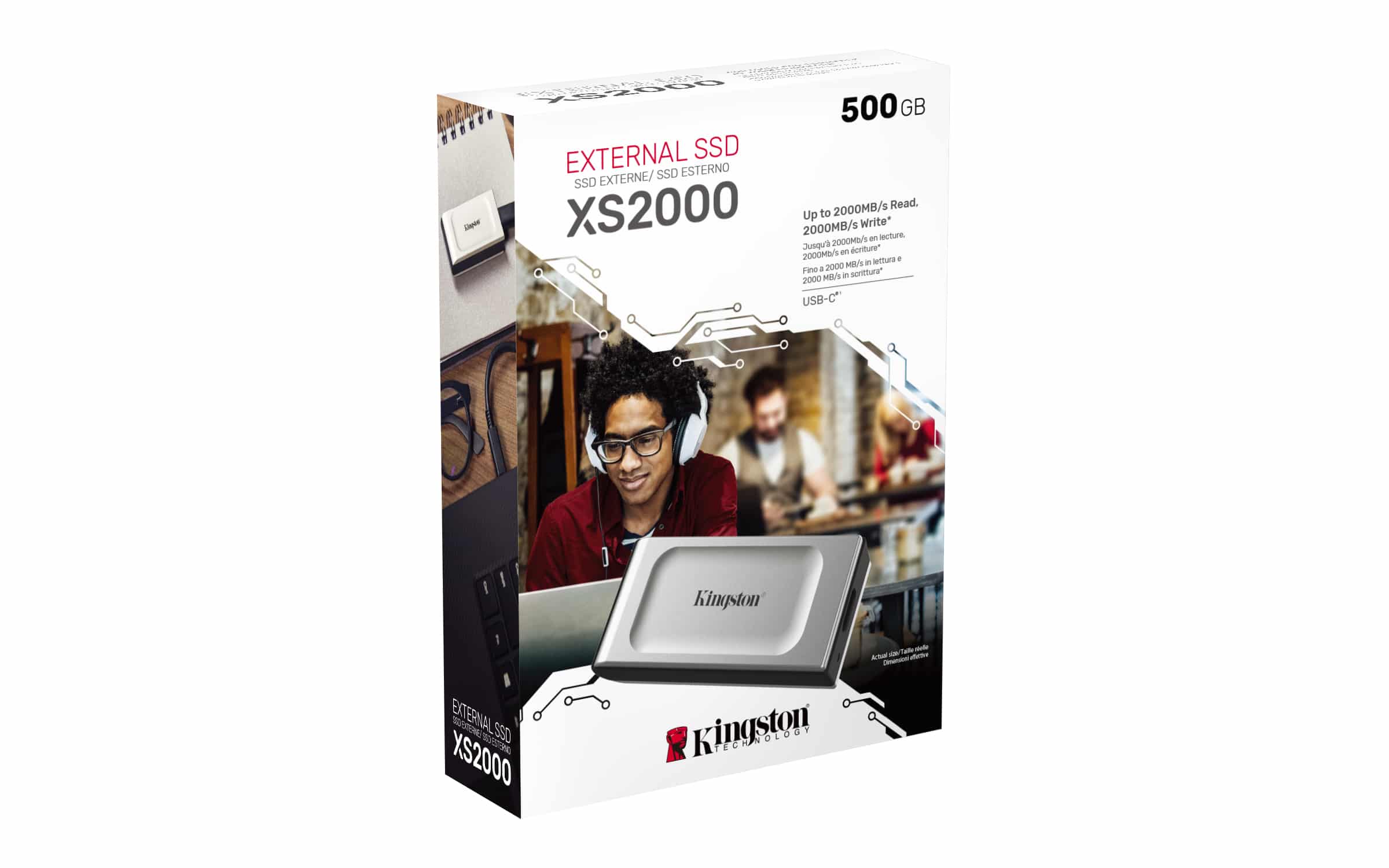 Kingston Technology 500G Draagbare SSD XS2000 - Afbeelding 6