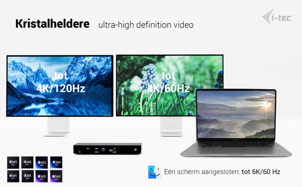 i-tec Thunderbolt4 Triple Display Docking Station + Power Delivery 96W - Afbeelding 6