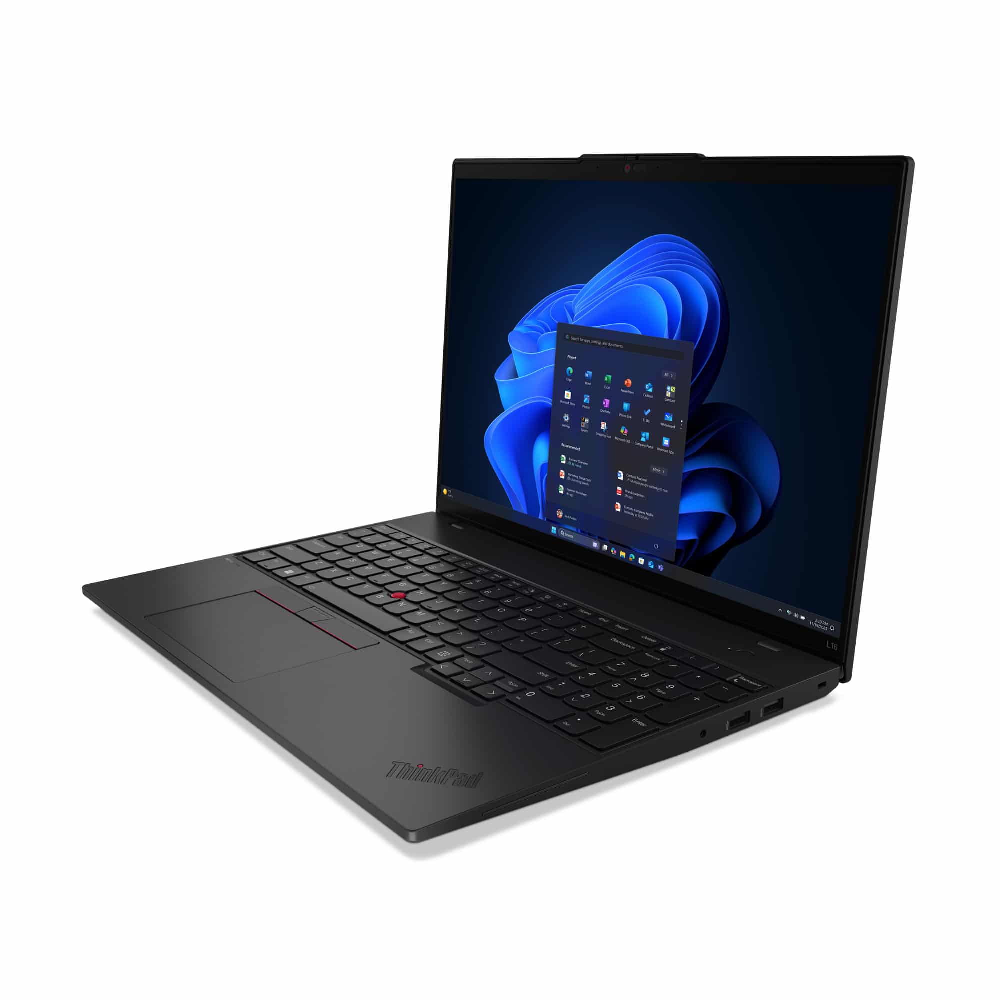 Lenovo ThinkPad L16 Gen 2 (Intel) Intel Core Ultra 5 225U Laptop 40,6 cm (16") WUXGA 16 GB DDR5-SDRAM 512 GB SSD Wi-Fi 6E (802.11ax) Windows 11 Pro Belgisch Zwart - Afbeelding 4
