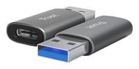 Trust Calyx USB-C naar USB-A Adapter - USB adapterset – USB-C naar USB-A – Compact ontwerp – Grijs - Afbeelding 2