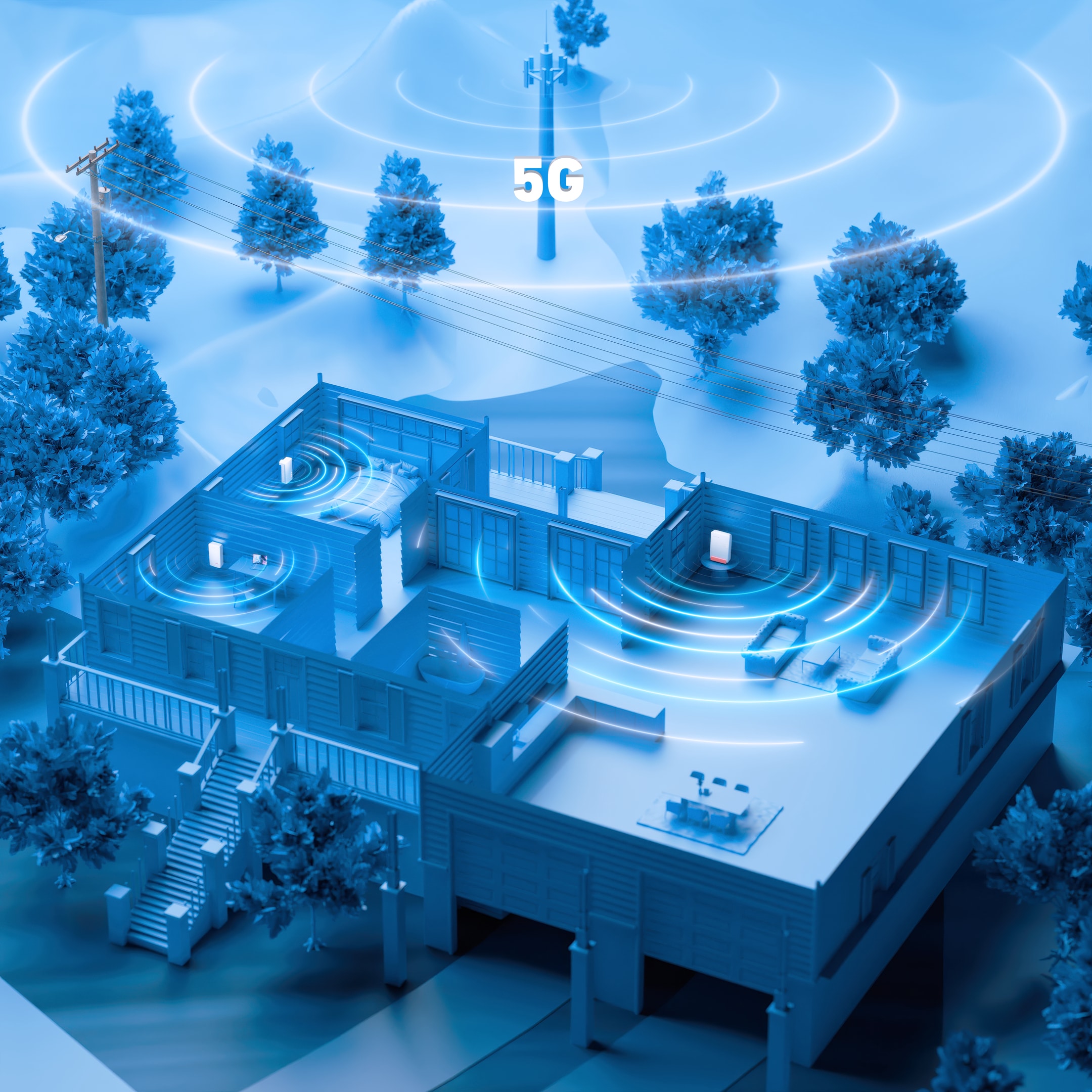 Box FRITZ! 6860 5G Router voor mobiele netwerken - Afbeelding 4