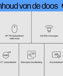 HP 710 oplaadbare, stille muis - Afbeelding 6