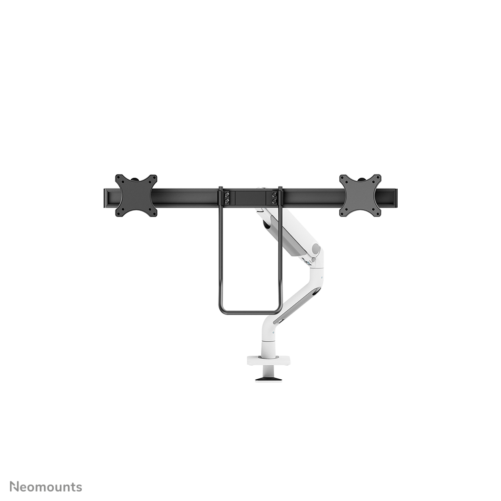 Neomounts DS75S-950WH2 Full-motion desk mount, 2x 17" - 27", 8 kg, 100x100 mm, Black - Afbeelding 2
