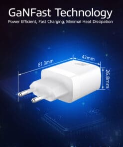 ACT USB-C & USB-A lader 20W met Power Delivery PPS, Quick Charge, GaNFast - Afbeelding 6