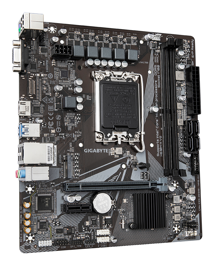 GIGABYTE H610M H V2 moederbord Intel H610 Express LGA 1700 micro ATX - Afbeelding 3