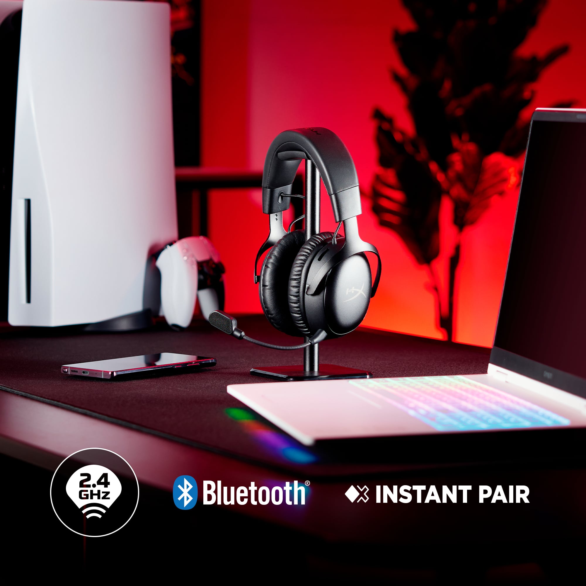 HyperX Cloud III S Wireless - Gaming Headset (zwart) - Afbeelding 4