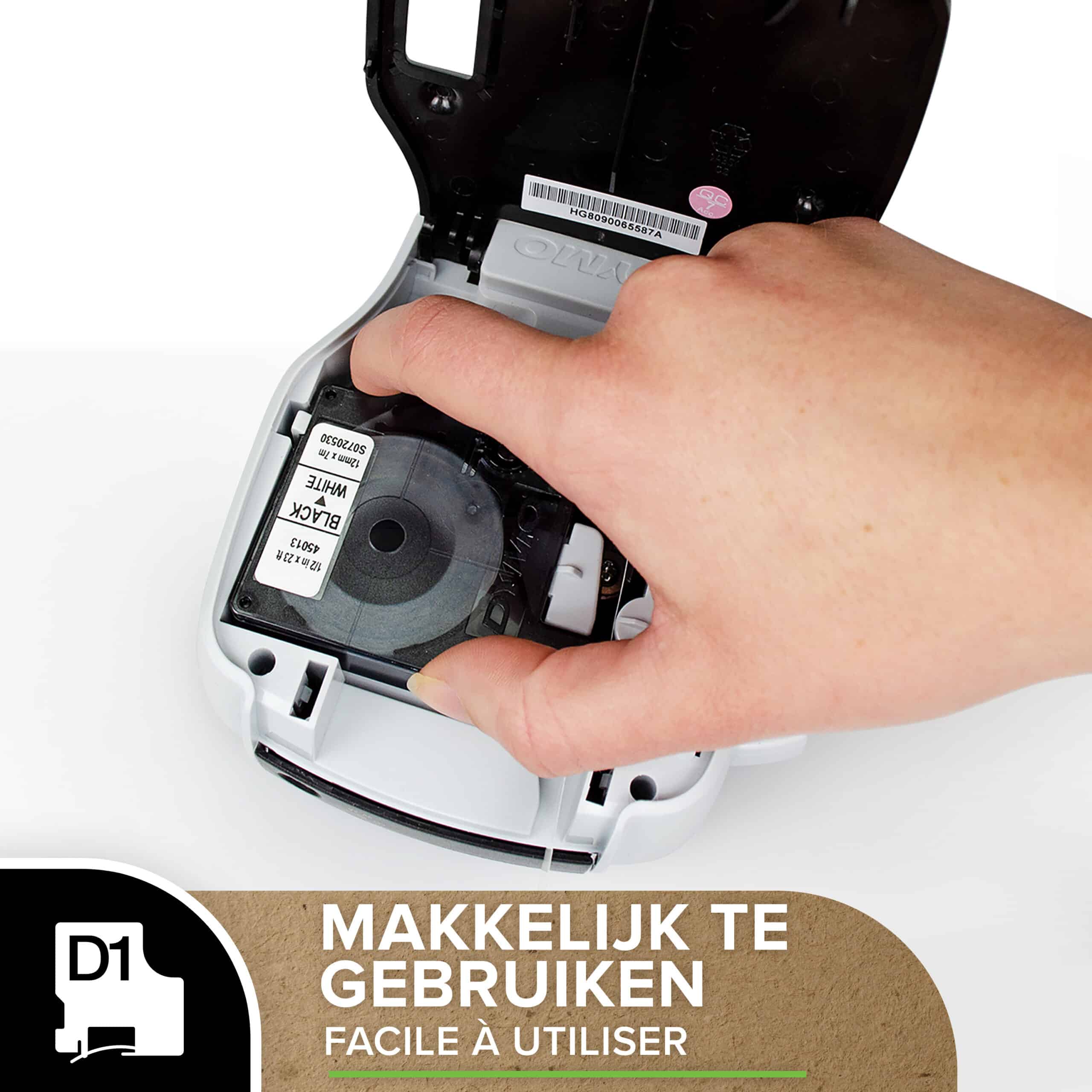 DYMO originele D1 labels | Zwarte Tekst op Rood Label | 24 mm x 7 m | zelfklevende etiketten voor de LabelManager labelmaker | gemaakt in Europa - Afbeelding 6
