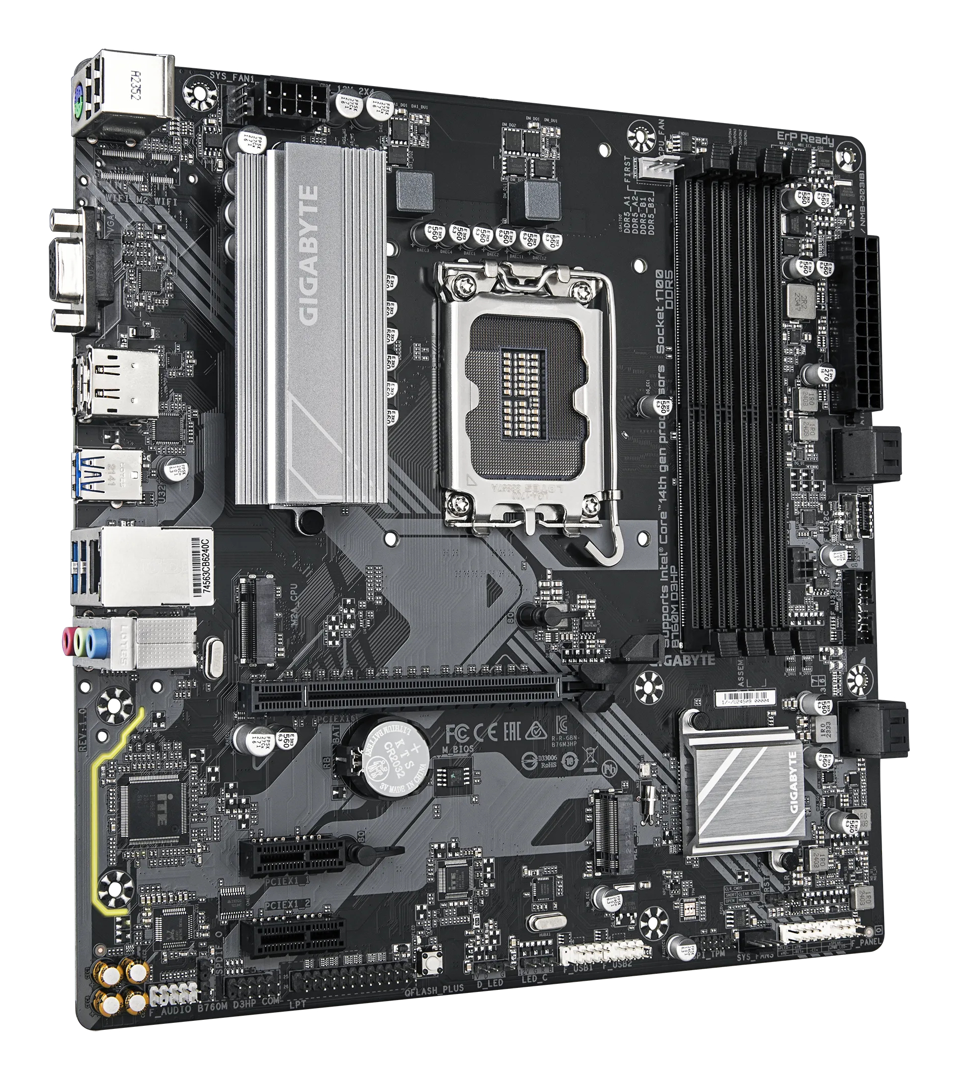 GIGABYTE B760M D3HP moederbord Intel B760 Express LGA 1700 micro ATX - Afbeelding 3