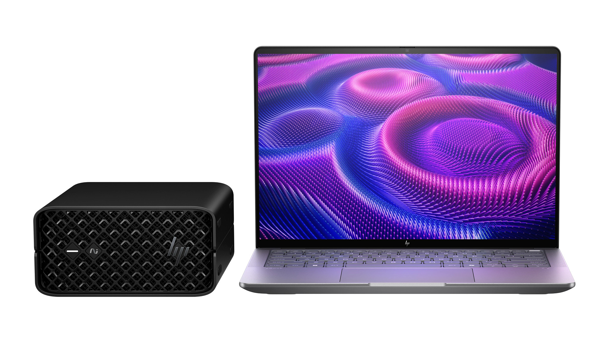 HP ZBook Ultra G1a Wolf Pro Security Edition - Data Science Copilot+ PC AMD Ryzen AI Max+ PRO PRO 395 Mobiel werkstation 35,6 cm (14") Touchscreen 2.8K 128 GB LPDDR5x-SDRAM 2 TB SSD Wi-Fi 7 (802.11be) Windows 11 Pro AI Workstation, AI PC Zilver - Afbeelding 2