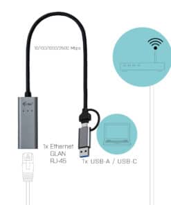 i-tec Metal USB-C/USB-A 2.5Gbps Ethernet Adapter - Afbeelding 3