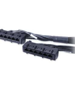APC datadistributiekabel, CAT6 UTP CMR 6XRJ-45 zwart, 60ft (18,2 m)