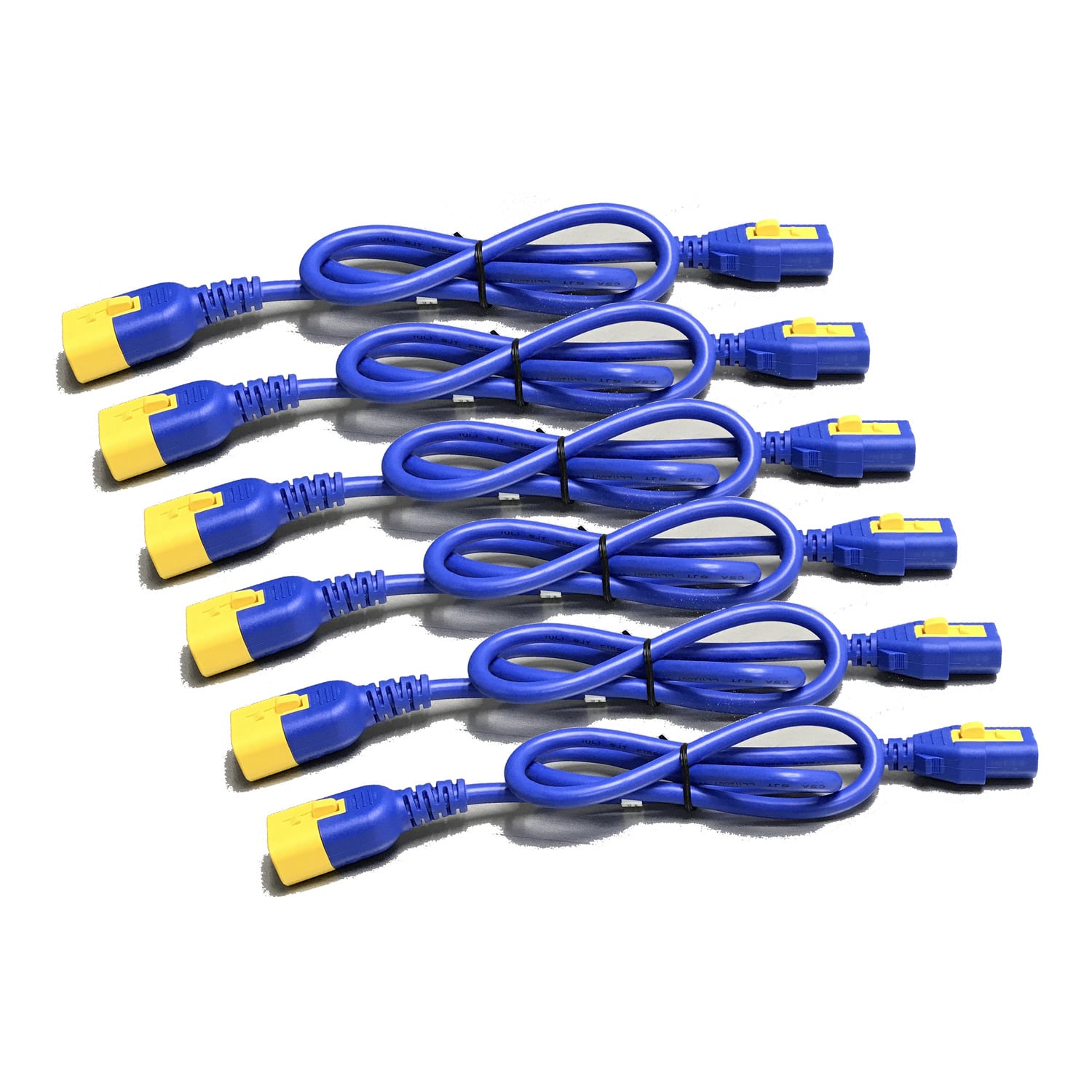APC Voedingskabelkit (6 ea), met vergrendeling, C13 naar C14, 1,2m, blauw - Afbeelding 3