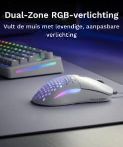 Glorious Gaming Glorious Model O Eternal - Ultralichte bedrade RGB-gamemuis - Wit - Afbeelding 2