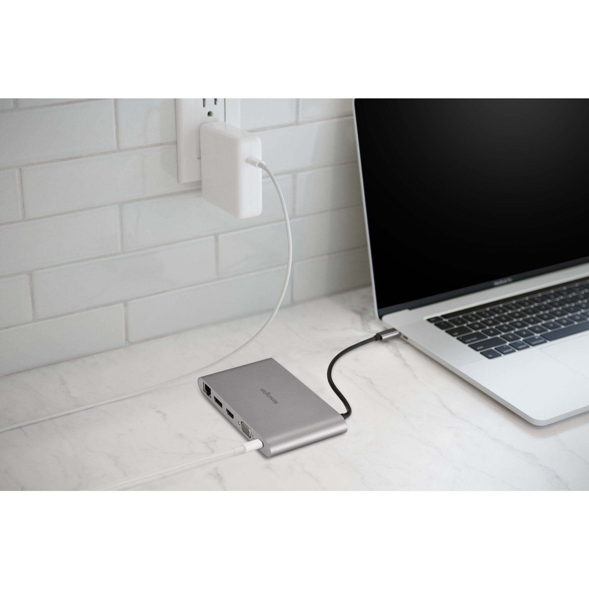 Kensington UH1440P USB-C 5Gbps Dual Video Driverless Mobile Dock – 85W Pass-Through Power – DP/HDMI/VGA - Afbeelding 3