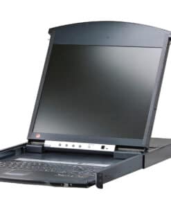 ATEN KL1508AIN rack console 48,3 cm (19") 1280 x 1024 Pixels Metaal Zwart 1U