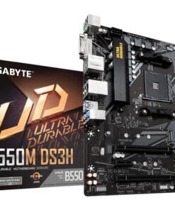 GIGABYTE B550M DS3H moederbord AMD B550 Socket AM4 micro ATX