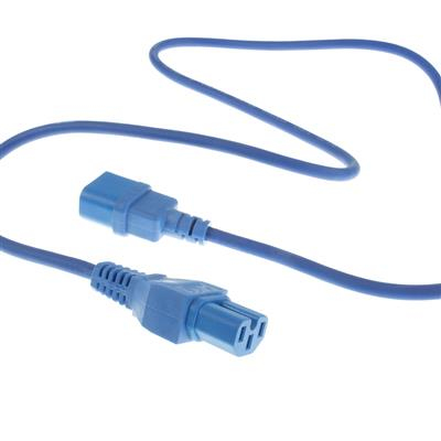ACT Netsnoer C14 - C15 blauw 2 m - Afbeelding 2