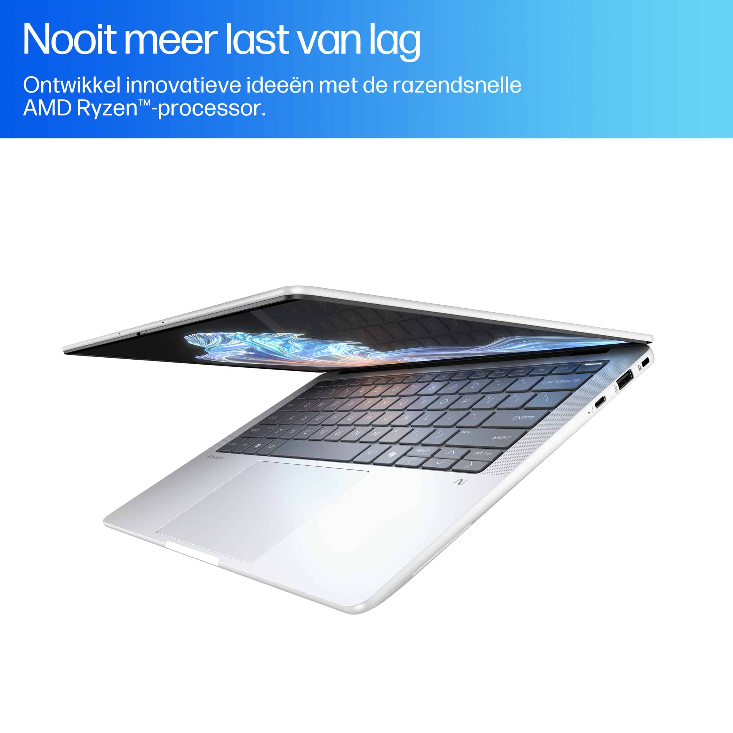 HP EliteBook X G1a Next Gen AI Wolf Pro Security Edition Copilot+ PC AMD Ryzen AI 7 PRO 360 Laptop 35,6 cm (14") Touchscreen 2.8K 32 GB LPDDR5x-SDRAM 1 TB SSD Wi-Fi 7 (802.11be) Windows 11 Pro Zilver - Afbeelding 3