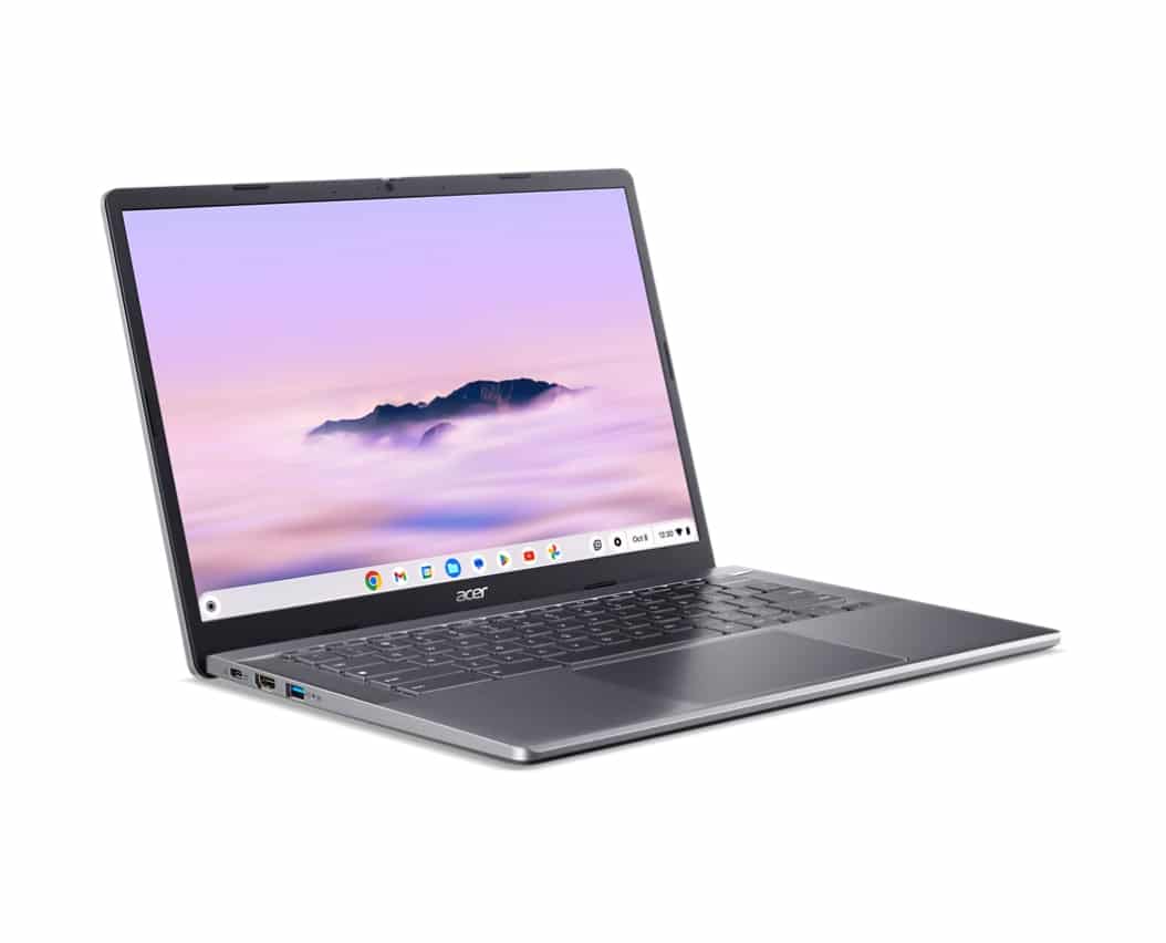 Acer Chromebook CBE574-1T-R272 AMD Ryzen 5 7520C 35,6 cm (14") Touchscreen WUXGA 16 GB LPDDR5x-SDRAM 128 GB SSD Wi-Fi 6E (802.11ax) ChromeOS Belgisch Grijs - Afbeelding 2