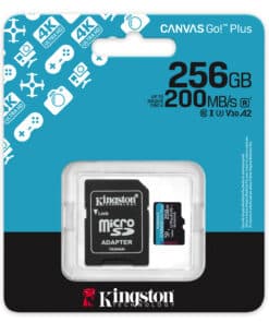 Kingston Technology 256GB microSDXC Canvas Go! Plus Gen4 200MB/s A2 U3 V30 kaart + adapter - Afbeelding 5