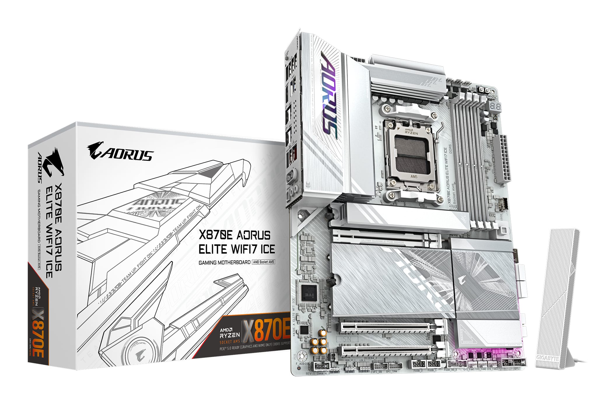 GIGABYTE X870E AORUS ELITE WIFI7 ICE Moederbord
