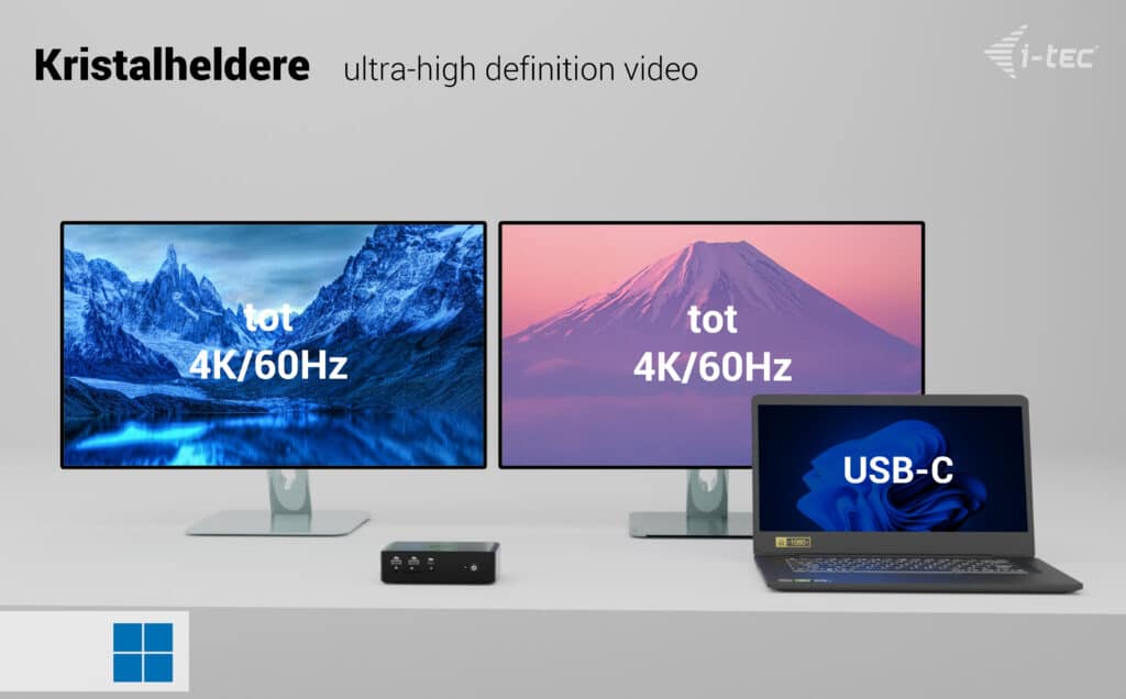 i-tec Thunderbolt5 Quattro Display Docking Station, 5x USB, 2.5 GLAN + Power Delivery 140W - Afbeelding 5